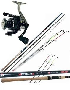 Kolpo Kit pesca Feeder Canna Histerya in Carbonio Mulinello Kit da pesca Kolpo
