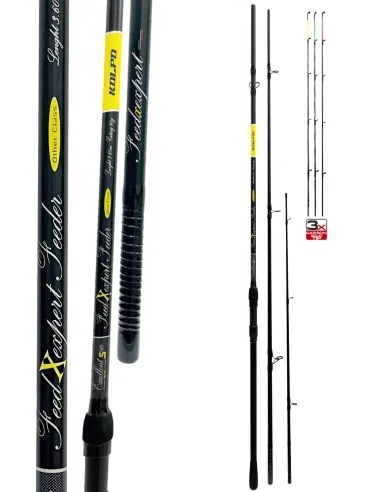 Kolpo Feed Expert Canna da pesca Feeder in Carbonio 90gr Canne Feeder Ledgering