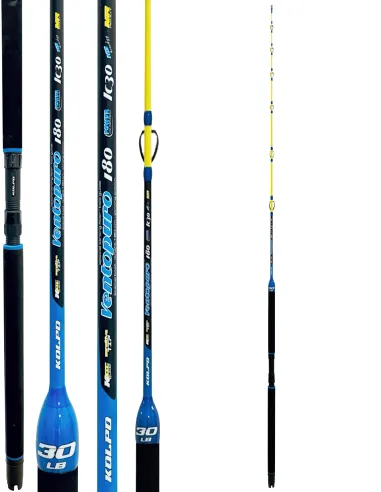 Kolpo Ventopuro canna da pesca Traina 180 cm 30 lb super sottile Canne da traina Kolpo