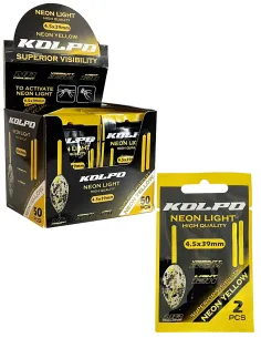 Kolpo Starlite Starlight Neon Light 4.5mmx39mm bustina da 2pz Starlight da Pesca Kolpo