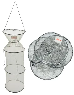 Kolpo Magic Fish Keep net silver three-hoop fish trap