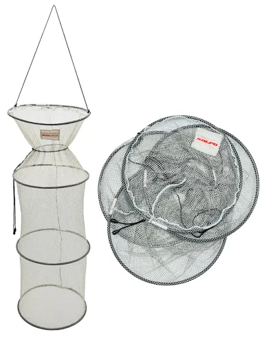 Kolpo Magic Fish Keep net silver three-hoop fish trap