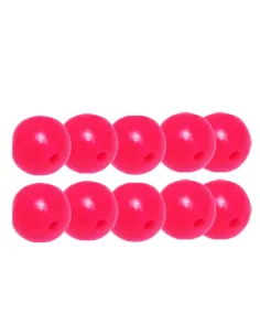 Kolpo Round Beads soft perline morbide Rotonde rosse 10pz Stopper Kolpo