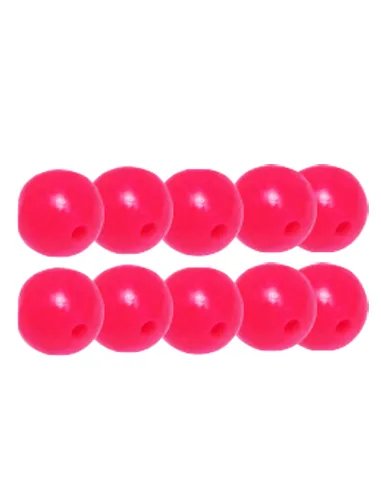 Kolpo Round Beads soft perline morbide Rotonde rosse 10pz