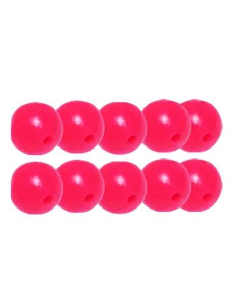 Kolpo Round Beads soft perline morbide Rotonde rosse 10pz