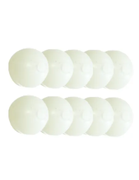 Kolpo Round Beads soft perline morbide Rotonde Bianche 10pz Stopper Kolpo