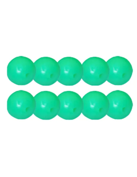 Kolpo Round Beads soft perline morbide Rotonde Verdi 10pz Stopper Kolpo