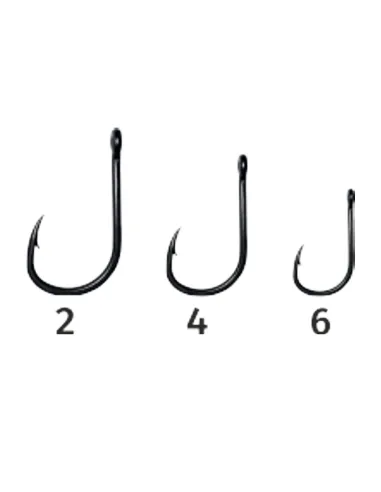 Kolpo Amo da pesca carpfishing C matt black con occhiello 10 pz Ami Carpfishing Kolpo
