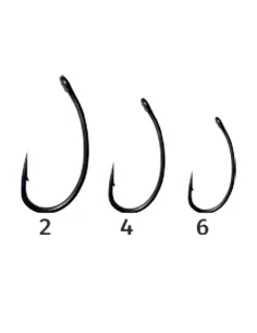 Kolpo Carp Fishing Hook G Matt Black with Eye 10 pcs 2
