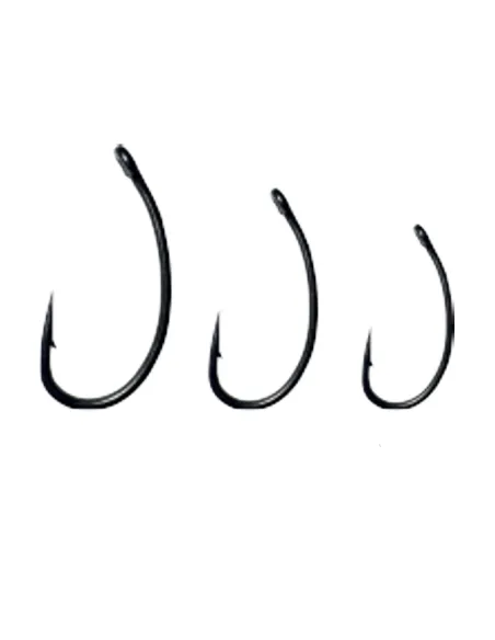Kolpo Carp Fishing Hook G Matt Black with Eye 10 pcs