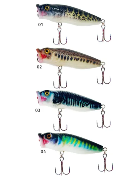 Kolpo Treck popper da pesca spinning galleggiante 68 mm 10 gr Popper Kolpo