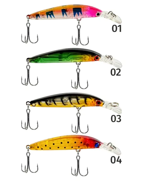 Kolpo Zapp Artificiale da pesca spinning e traina 7.0cm 4.0gr sinking Esche Artificiali Minnow Kolpo