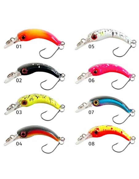 Kolpo Bricco artificiale da pesca spinning 40mm 1.4 gr Esche Artificiali Minnow Kolpo