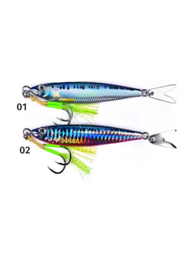 kolpo Jig Premium 20 gr 65 cm doppio assist e coda in metallo Jig Kolpo