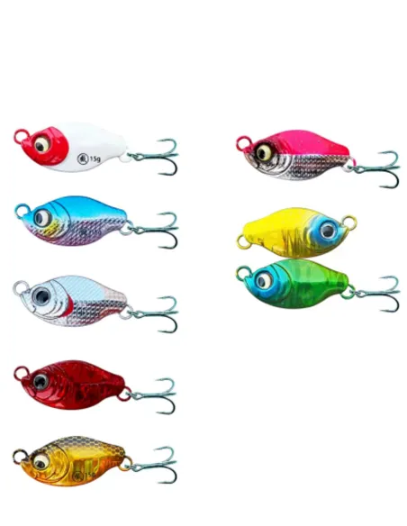 Jig Drix Kolpo 35 mm 10 gr light jig in metallo con ancoretta Jig Kolpo