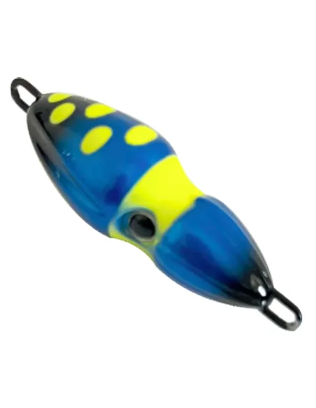 kolpo Octosquid speciale predatori pesca verticale in mare blu giallo Jig Kolpo