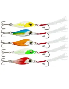 kolpo Pluma jig con assist hook e ancoretta 42 cm 10 gr Jig Kolpo 2
