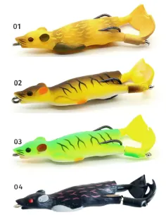Kolpo Mouse artificial spinning lure for black bass and pike, reproduction of a 90mm 12gr floating mouse 2