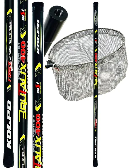 Kolpo Landing Net 5.50mt Complete with 5m pole + 45x50 rubber head