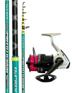 Kolpo combo per la pesca surfcasting canna 160 gr + mulinello 7000 con filo Kit Surfcasting Kolpo