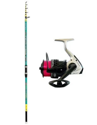 Kolpo combo for surfcasting fishing 160 gr rod + 7000 reel with line Kolpo Surfcasting Kit