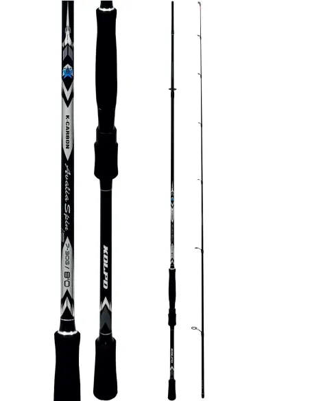 kolpo combo da pesca spinning canna 7-30g 2.10mt + mulinello con filo Kit Spinning Kolpo