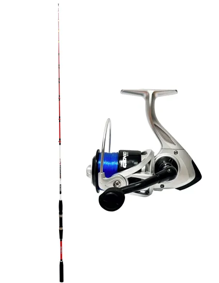 kolpo combo da pesca da barca canna concordia one + mulinello con filo Kit Bolentino Kolpo