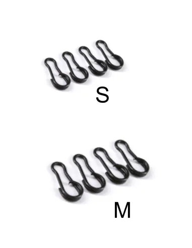 Kolpo Bent Head Split Ring 10 pz – Moschettone Rapido e Sicuro per Terminali, Piombi e Artificiali Girelle Kolpo