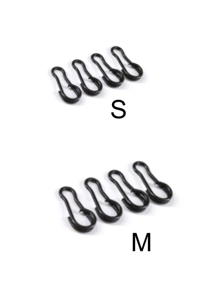 Kolpo Bent Head Split Ring 10 pcs – Quick and Safe Snap Hook for Terminals, Leads and Lures