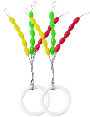 Kolpo Stopper Multicolor 5 mm – Confezione da 30 pezzi per galleggianti e surfcasting Stopper Kolpo