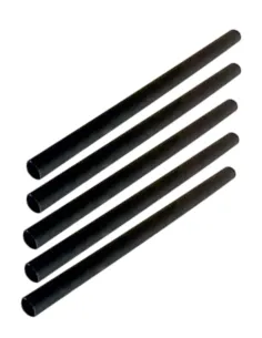 Kolpo Guaina Termorestringente Nera – Protezione Terminali e Nodi, 5 Pezzi (Ø 2.5 / 3.5 mm) Tubini Guaine Silicone e Pvc Kolpo 2