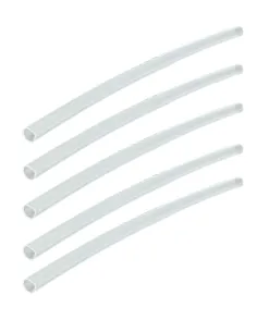 Kolpo Transparent Heat Shrink Tubing – Invisible in Water, Terminal and Node Protection, 5 Pieces (Ø 2.5 / 3.5 mm)