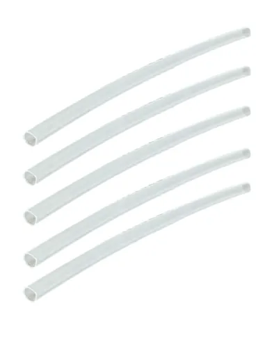 Kolpo Transparent Heat Shrink Tubing – Invisible in Water, Terminal and Node Protection, 5 Pieces (Ø 2.5 / 3.5 mm)