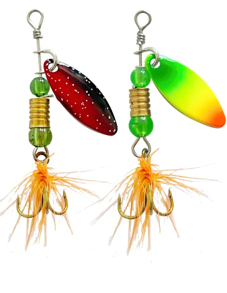 Kolpo Goccia – 5 cm 3 g Rotating Spoon for Trout, Chub and Asp