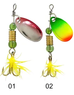 Kolpo Classic – Cucchiaino Rotante 5 cm 3 g per Trote, Cavedani, Persici, Bass e Aspi Esche Artificiali Cucchiaini Kolpo 2