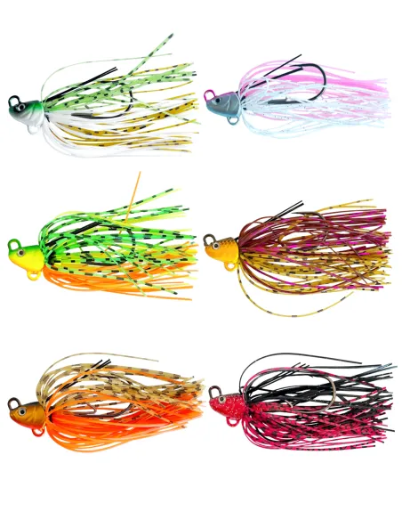 Kolpo FAST JIG 7g con Anti Alga – Jig da Spinning Black Bass in 6 Colori Jig Kolpo