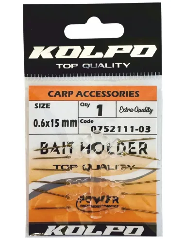 Kolpo needles for pellet and boilie baiting with hole, 3 sizes 7-10-15 mm, natural and reliable baiting