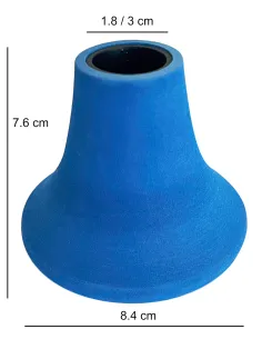 Kolpo universal combat rear cap for trolling, vertical, catfish and sturgeon rods, blue and red 2