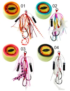 Kolpo Surge 200g – Fluorescent Vertical Fishing Lure with Real 3D Eye and Sound Calls 2