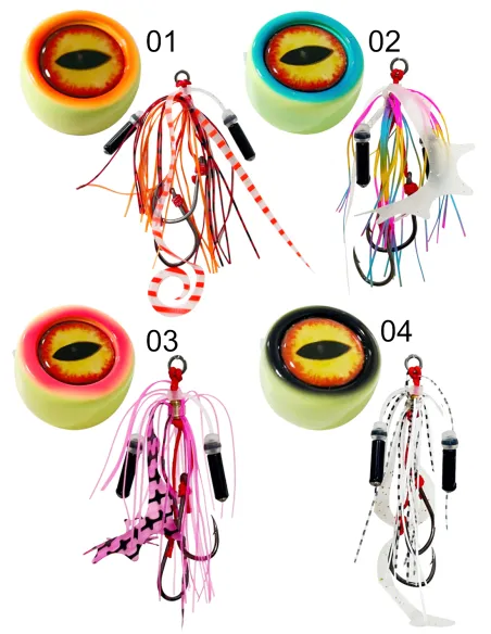 Kolpo Surge 200g – Artificiale da Pesca Verticale Fluorescente con Occhio 3D Reale e Richiami Sonori Jig