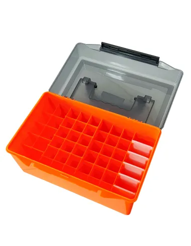Kolpo Scatola Porta Artificiali 46 Posti + 6 Scomparti Regolabili – Robusta, Anticondensa, 26x16x16 cm Scatole per la Pesca K...