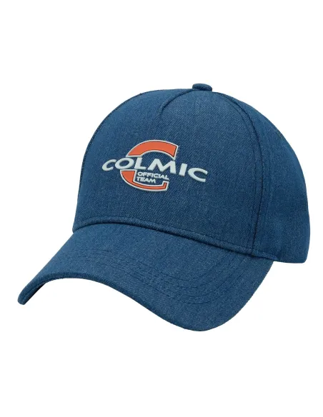 Colmic Denim Cappello con Visiera – Cappellino in cotone ritorto stile jeans con logo Colmic Official Team Cappelli Colmic