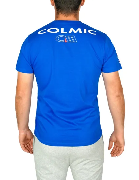 Colmic CIII BLUE T-SHIRT – 100% premium cotton technical shirt, durable and breathable for fishing