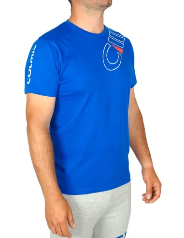 Colmic CIII BLUE T-SHIRT – 100% premium cotton technical shirt, durable and breathable for fishing