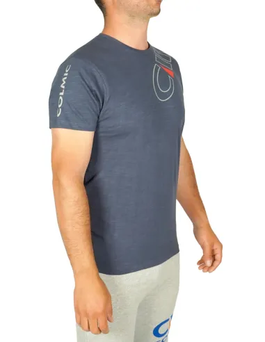 Colmic CIII BLUE FLAMED T-SHIRT – 100% premium cotton, breathable and durable shirt for fishing