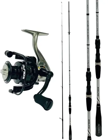 Kolpo Complete Spinning Fishing Combo 2.65m 8-35g – Carbon Rod + Hero Aluminum Reel