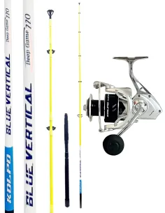 Kolpo Blue Vertical Fishing Combo + Marvik 6000 Reel – Power, Control, and Endurance at Sea