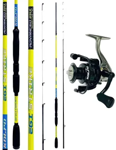 Kolpo Combo Egi Strike + Hero Reel – Fishing for Cephalopods, Cuttlefish, Squid, 2.50 m