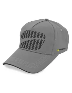 Logo Cap Grey Tubertini – Technical Hat with Visor and Adjustable Neck for Sport Fishing