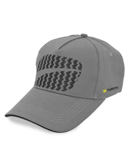 Logo Cap Grey Tubertini – Technical Hat with Visor and Adjustable Neck for Sport Fishing